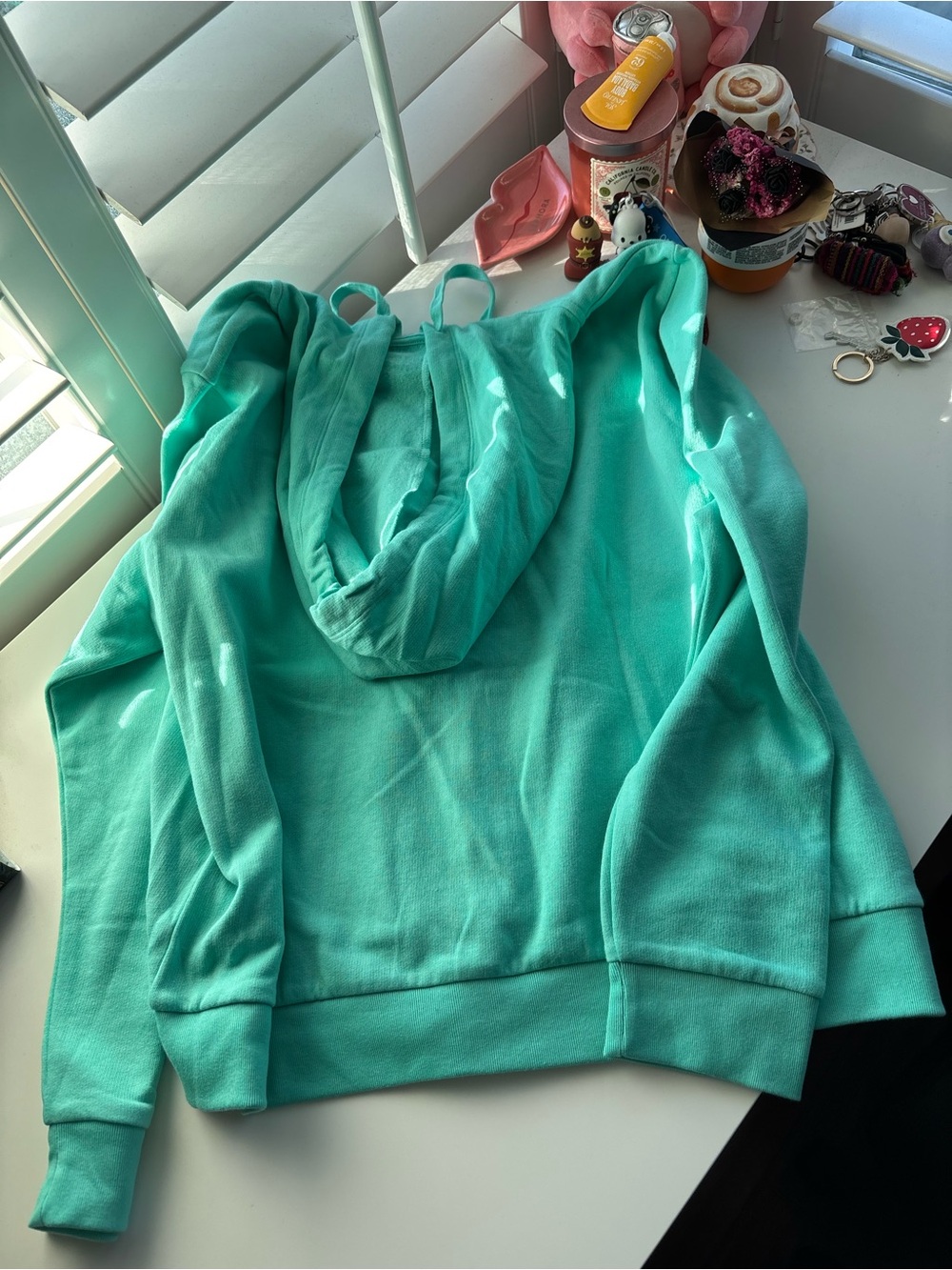 Victoria’s Secret Teal Hoodie XXL - Picture 6 of 7